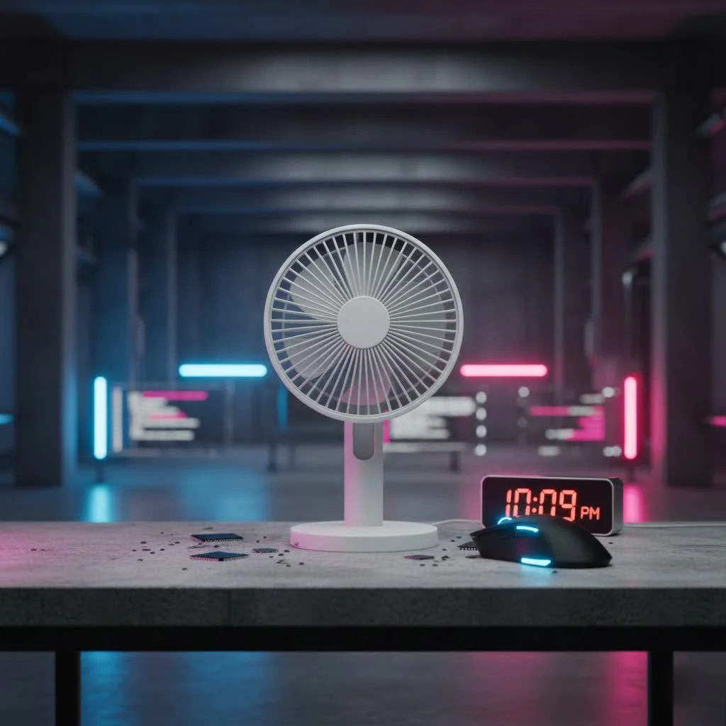 Mickey Mouse handheld fan with iconic ears