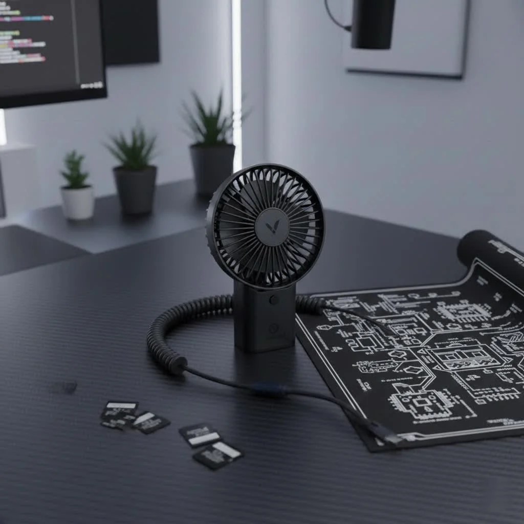 Gaiatop mini handheld fan providing a refreshing breeze